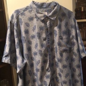 Tommy Bahama Blue Patterned Men's Shirt